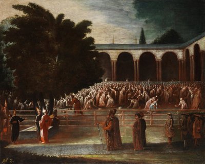 Envoys Proceed to an Audience with Sultan Ahmed III by Jean Baptiste Vanmour